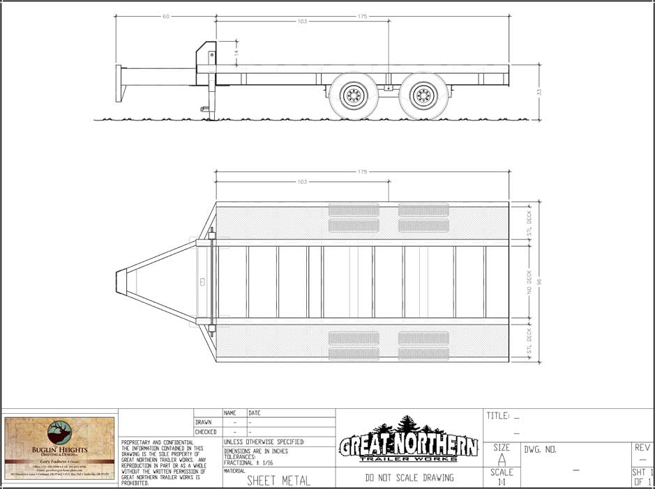 Trailer Technical Drawing